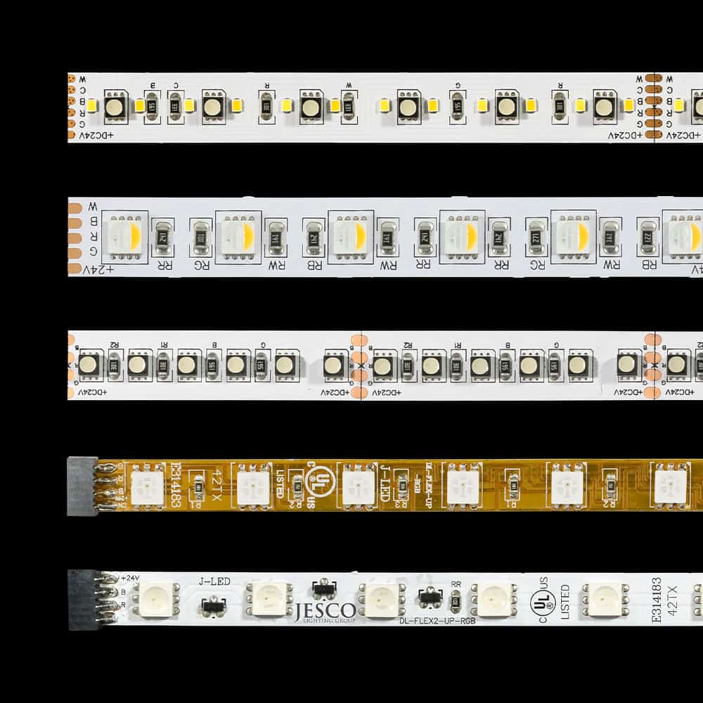 RGB, RGBW & LED Strips Comparison - JESCO Lighting Group