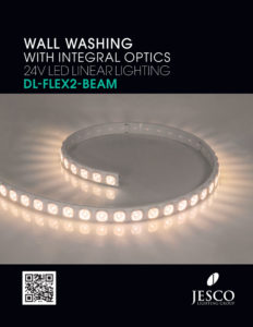 Wall Washing LED Strip with Integral Optics DL-FLEX2-BEAM